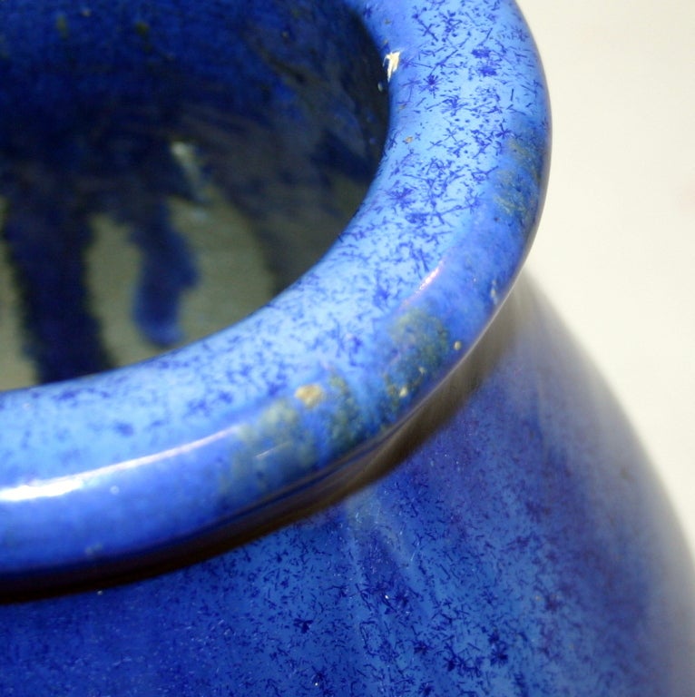 Blue Galloway Vase For Sale 5