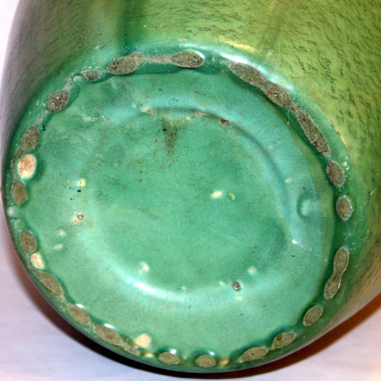Huge Stangl Vase Rutile Green Glaze 2