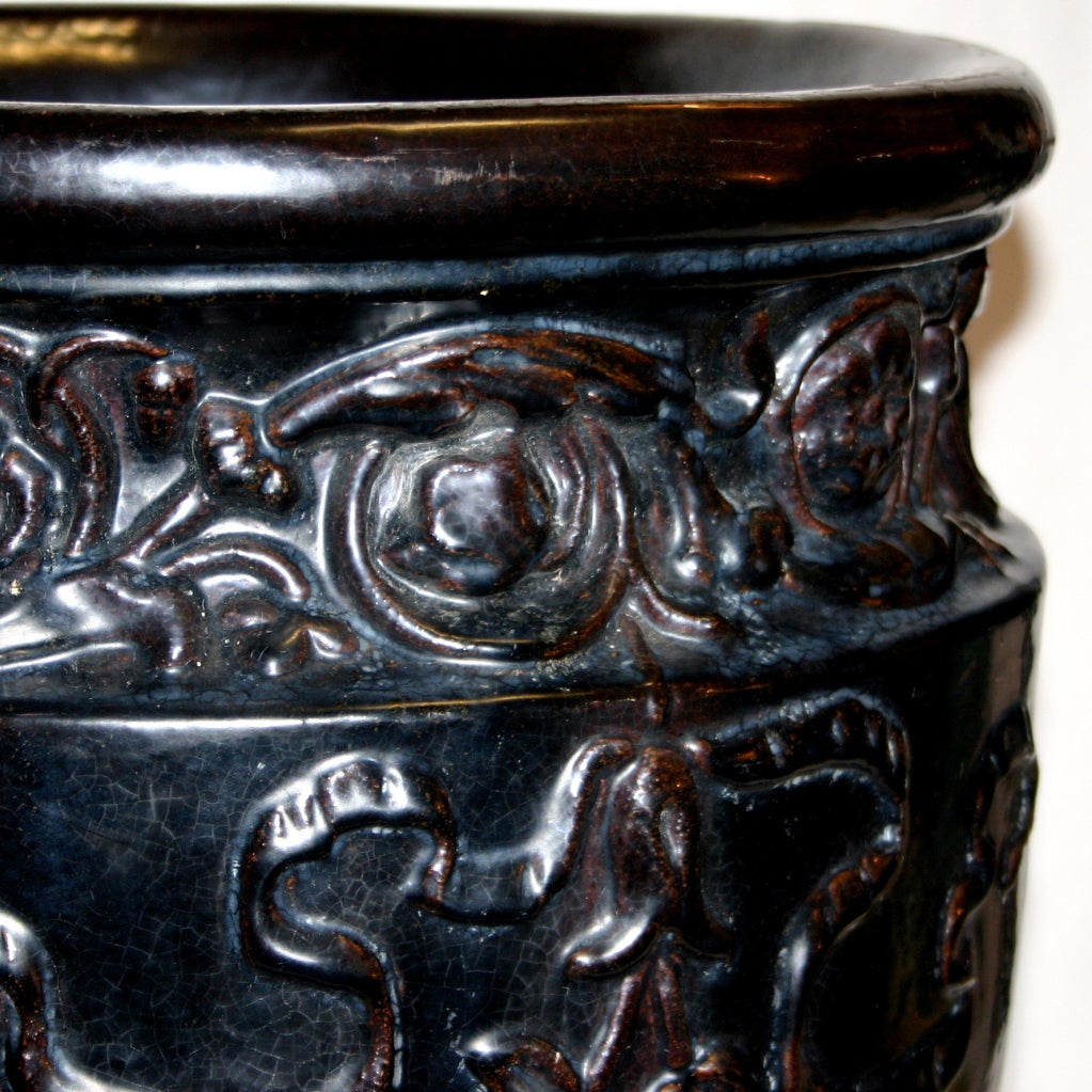 American Classical Antique Wheatley Art Pottery Jardinière