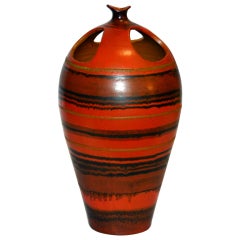 Italian Art Pottery Vase Alvino Bagni for Raymor
