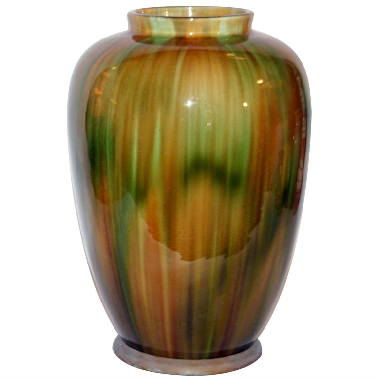 Large Wannopee Vase, New Milford, Ct. Pottery For Sale