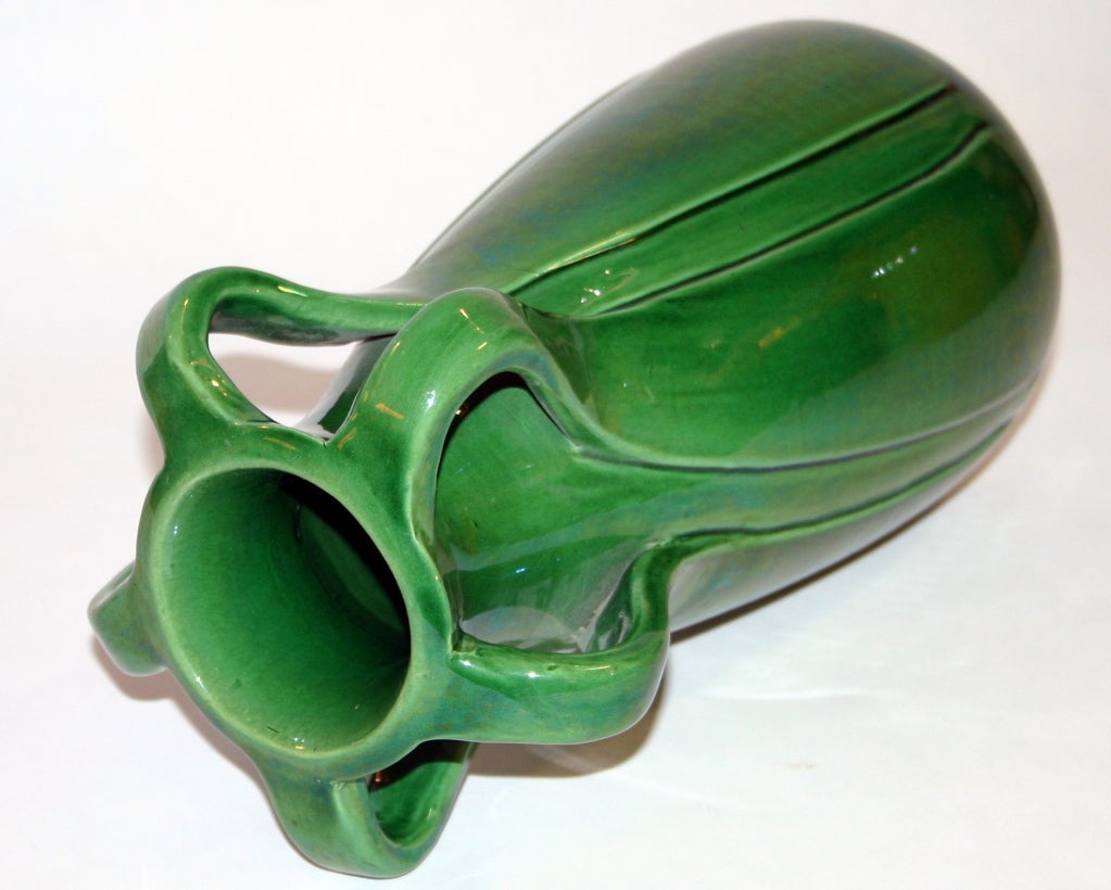 Awaji Art Nouveau Vase In Excellent Condition In Wilton, CT