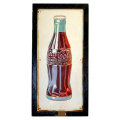 Great Vintage Coca Cola Bottle Sign 1939