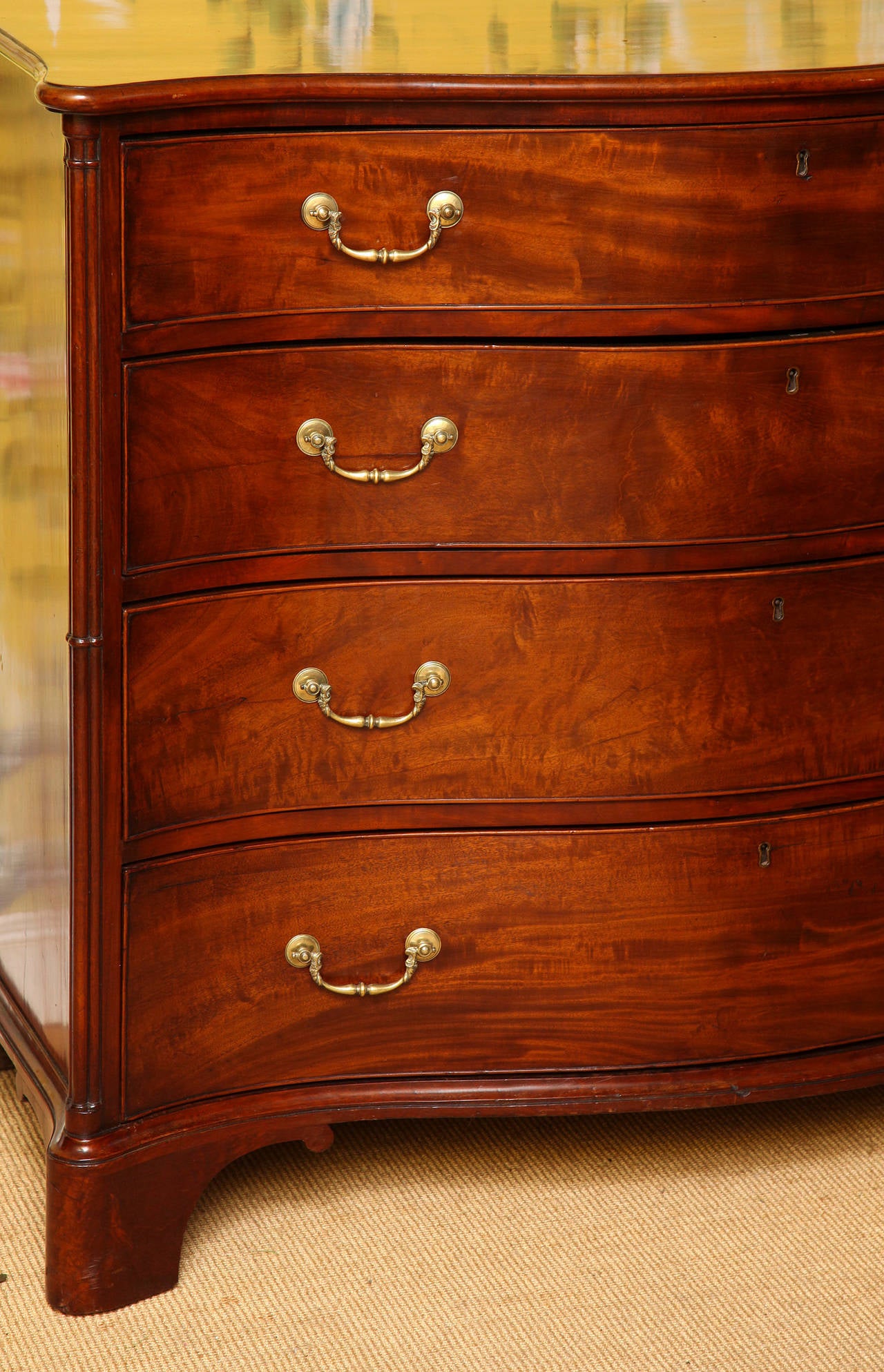 serpentine chest of drawers