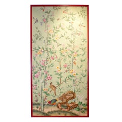Antique Chinese export wallpaper panel c.1820