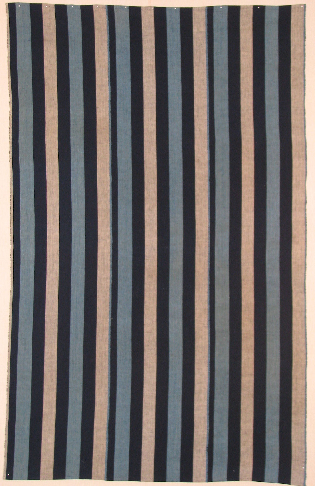 Early 20th century Japanese cotton striped futon cover with bold stripes. For Sale