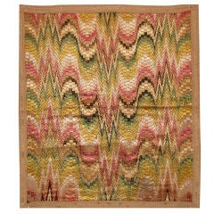 Late 17th or Early 18th Century Italian or French Silk Bargello Panel