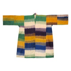 Dress of silk ikat from Uzbekistan