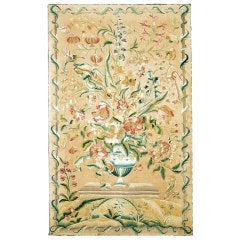 Fine English "Chinoiserie" Silk Embroidered Picture