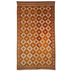 Late 19th or Early 20th Century Embroidered Bagh (Shawl) from West Punjab