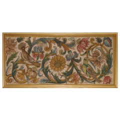 Late 17th Century Italian Silk Floss Laid Work Panel