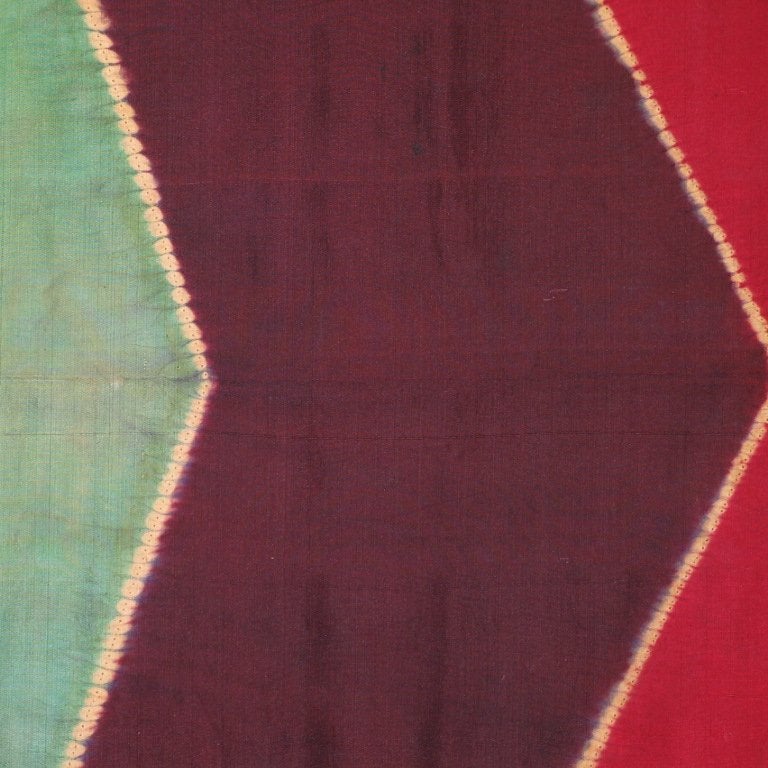 Late 19th Century Indonesian Ceremonial Scarf, Resist Dyed