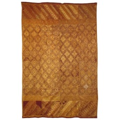 Antique Wedding shawl (phulkari) from Punjab, India.