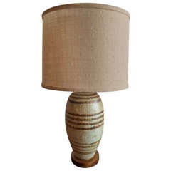 Vintage Ceramic Stoneware Table Lamp