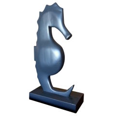 Seahorse in Hague Blue