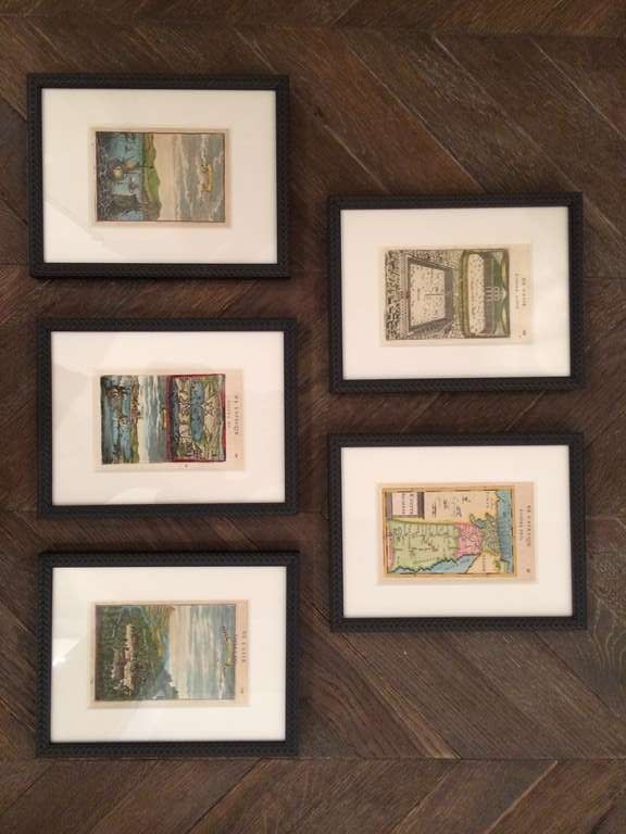 framing book pages