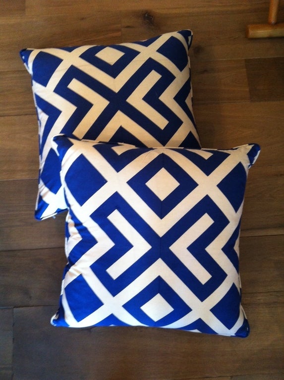A beautiful & vibrant pillow. Made out of Indian cotton found during one of Nathan's travels.