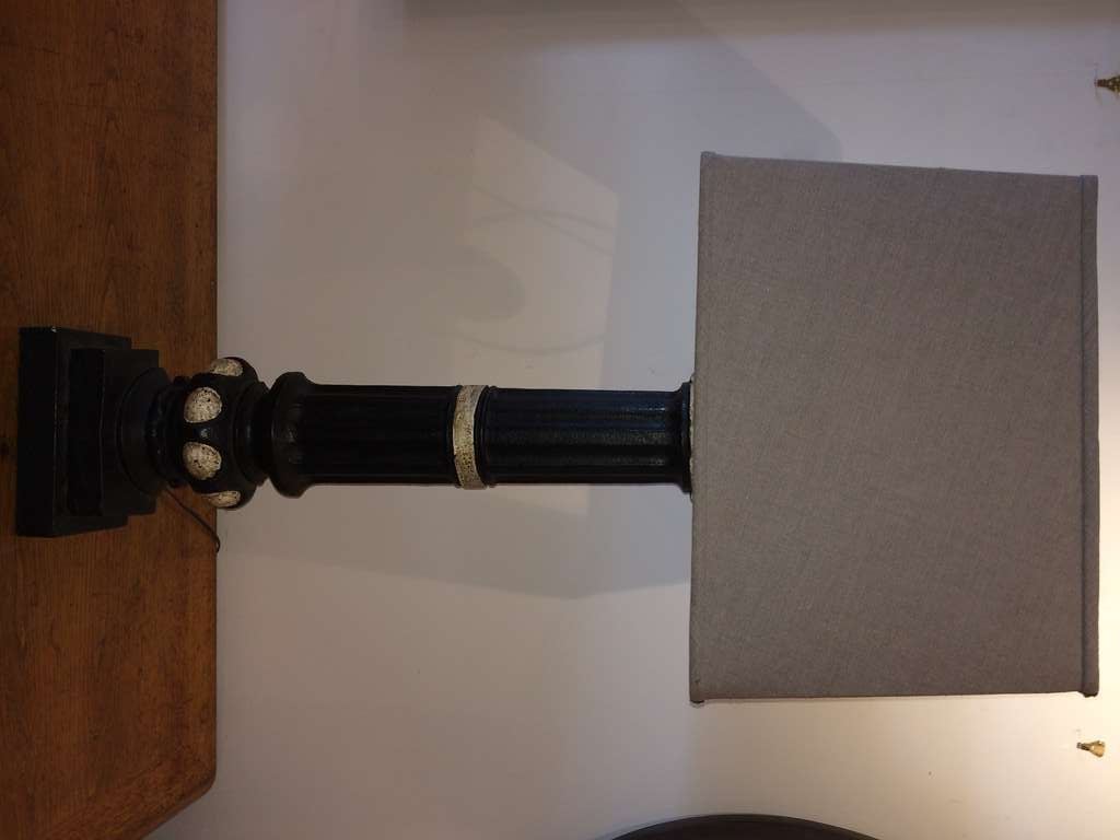 Pair of Column Lamps