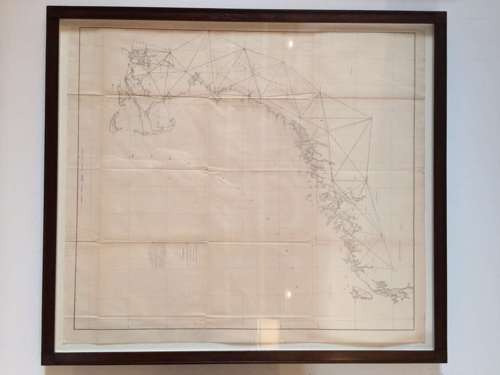 Vintage survey map of the US Sea Coast
