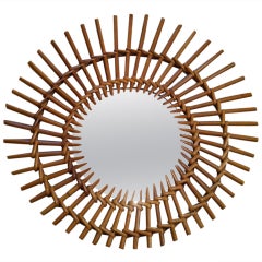 Wicker Mirror