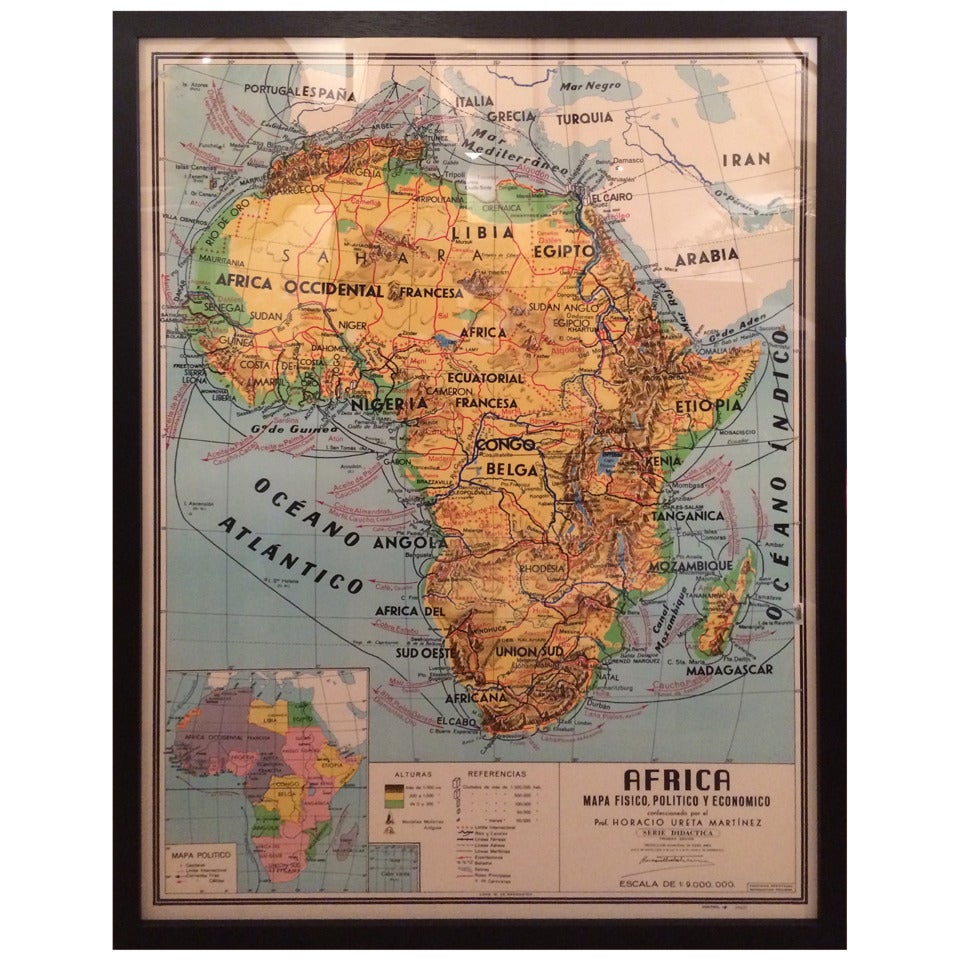 Africa Map-Vertical