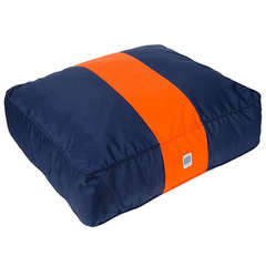 Orange Stripe Dog Bed