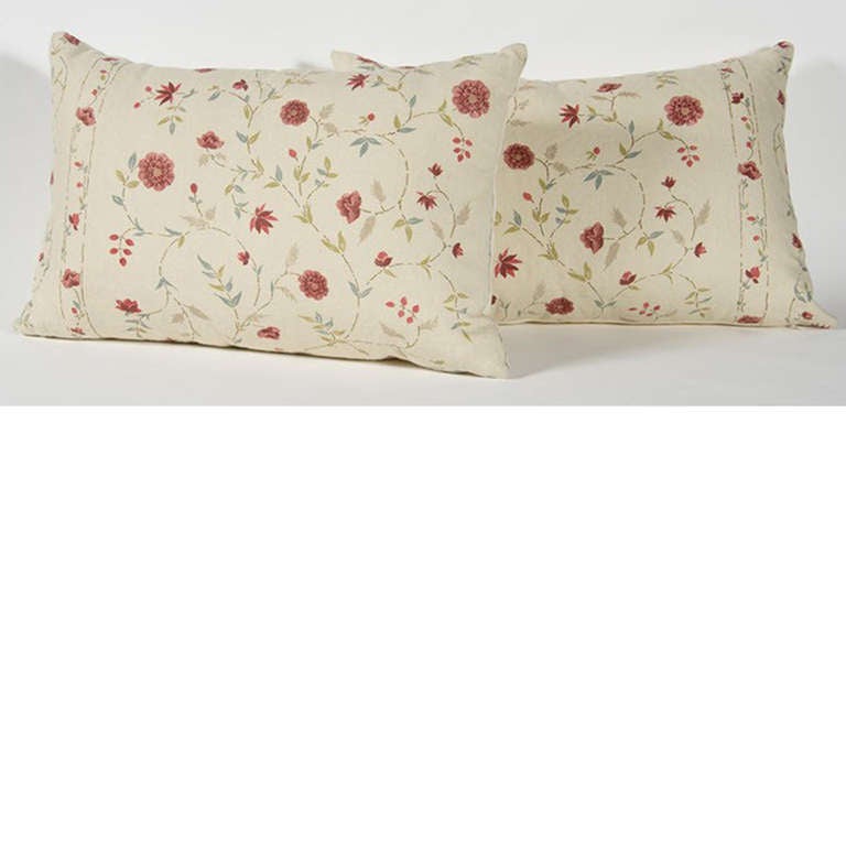 A beatiful pillow made from Penny Morrison Fabric.