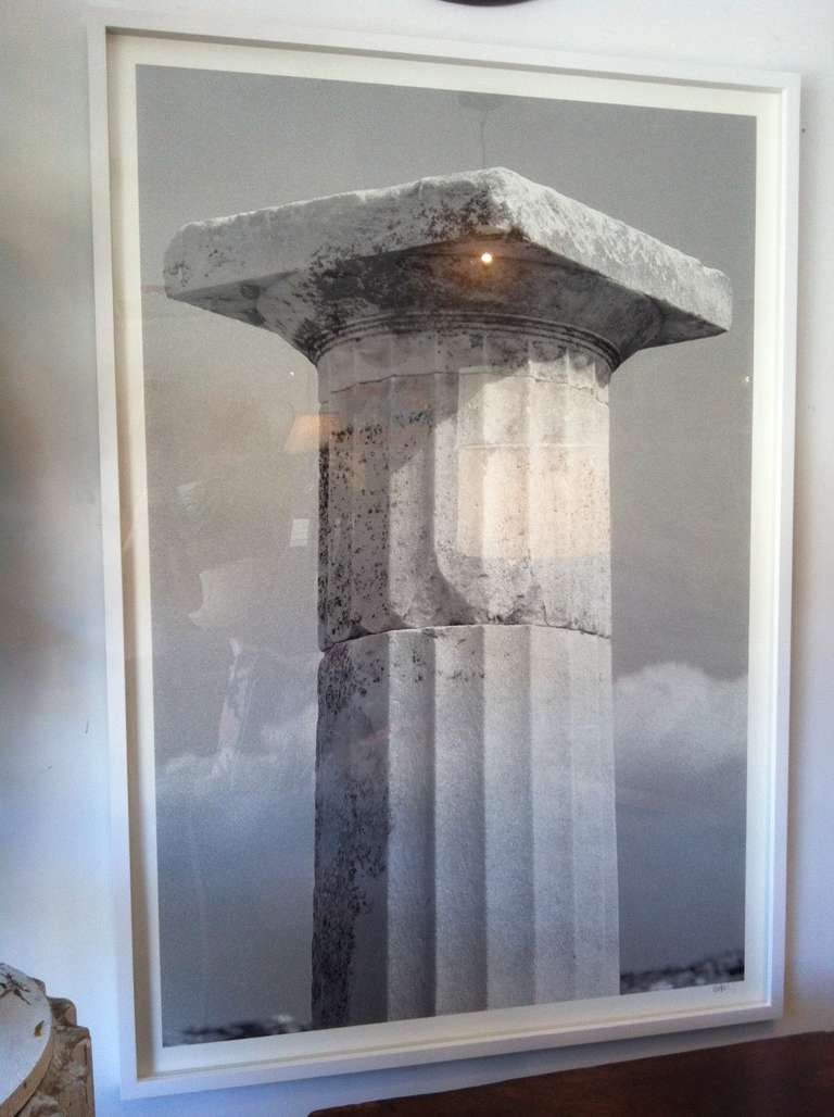 Classic Greek Doric Column Photograph.  Taken on the Ancient isle of Delos.  By William Abranowicz.