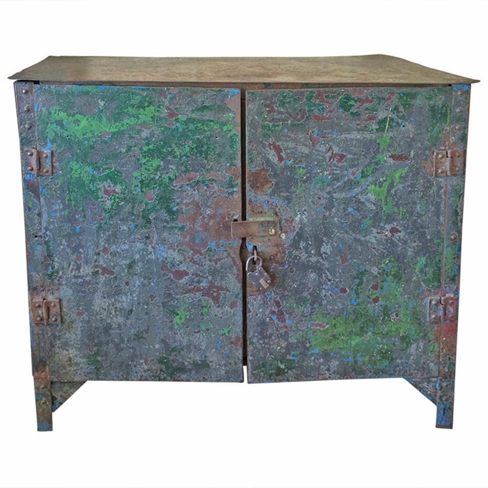 Exceptional French Industrial Cabinet