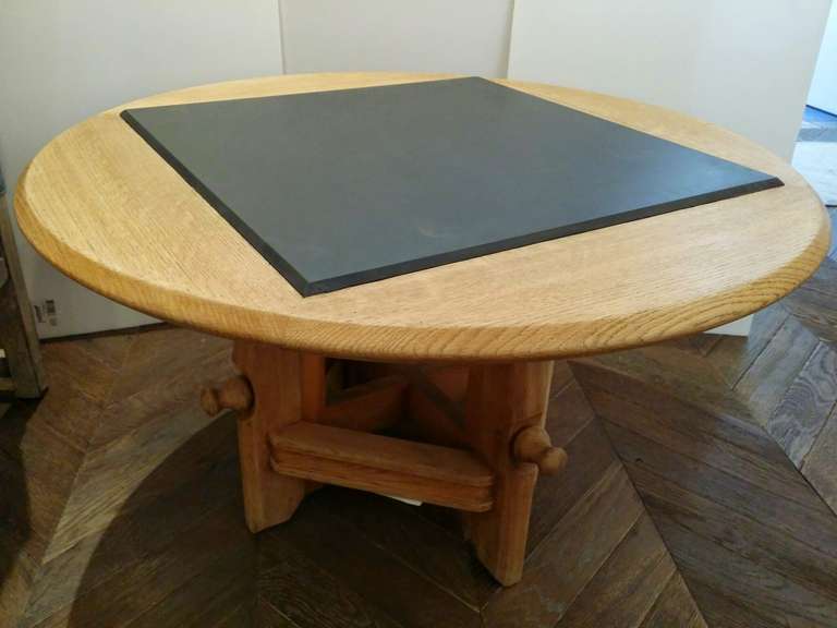 Adjustable Table with Slate Top from France circa 1900