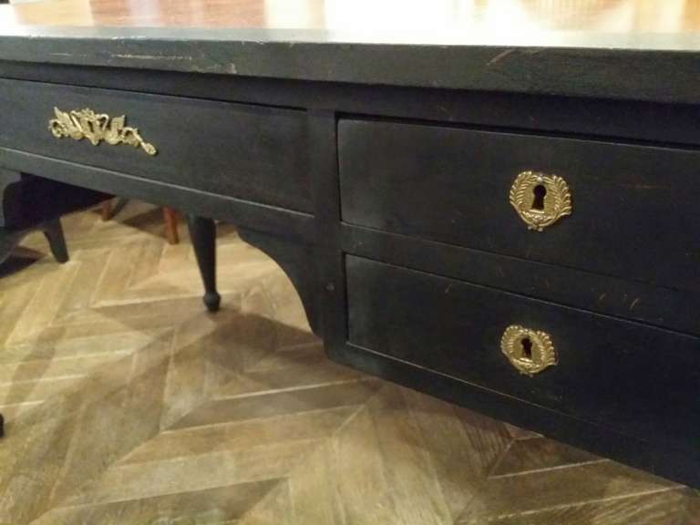 Black Directoire Desk In Good Condition In West Hollywood, CA