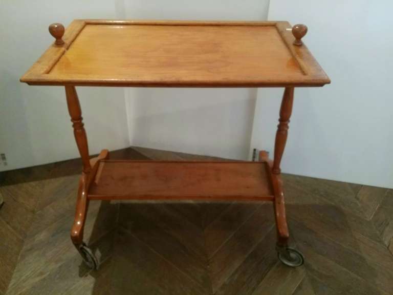 Small Table with Wheels from France circa 1900
