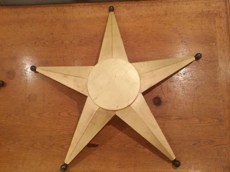 Gold Giltwood Star from France circa 1900
