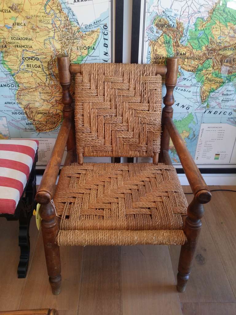 Wicker Chair from France circa 1900.