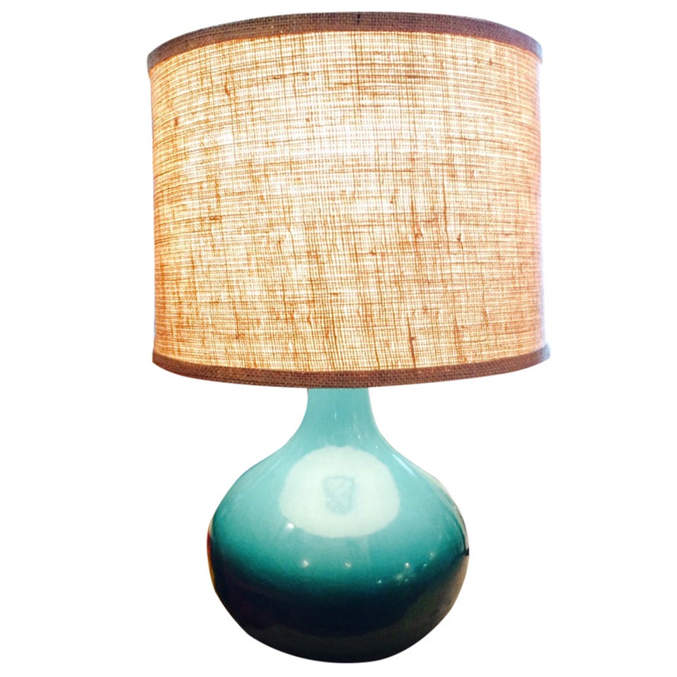 Vintage Teal Lamp