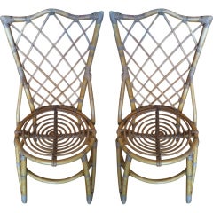 Pair of Wicker Chairs