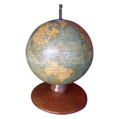 Vintage Dalmau Carles Pla Plaster World Globe