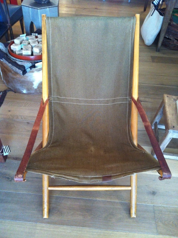 French Wooden Folding Chair