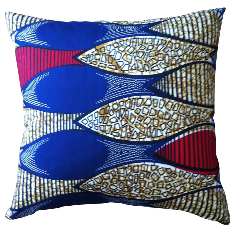 African Textile Pillow For Sale