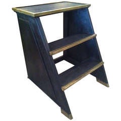 Used Painted Steps with Brass Detail