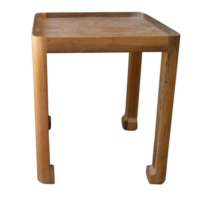 Vintage Wood Side Table at 1stdibs