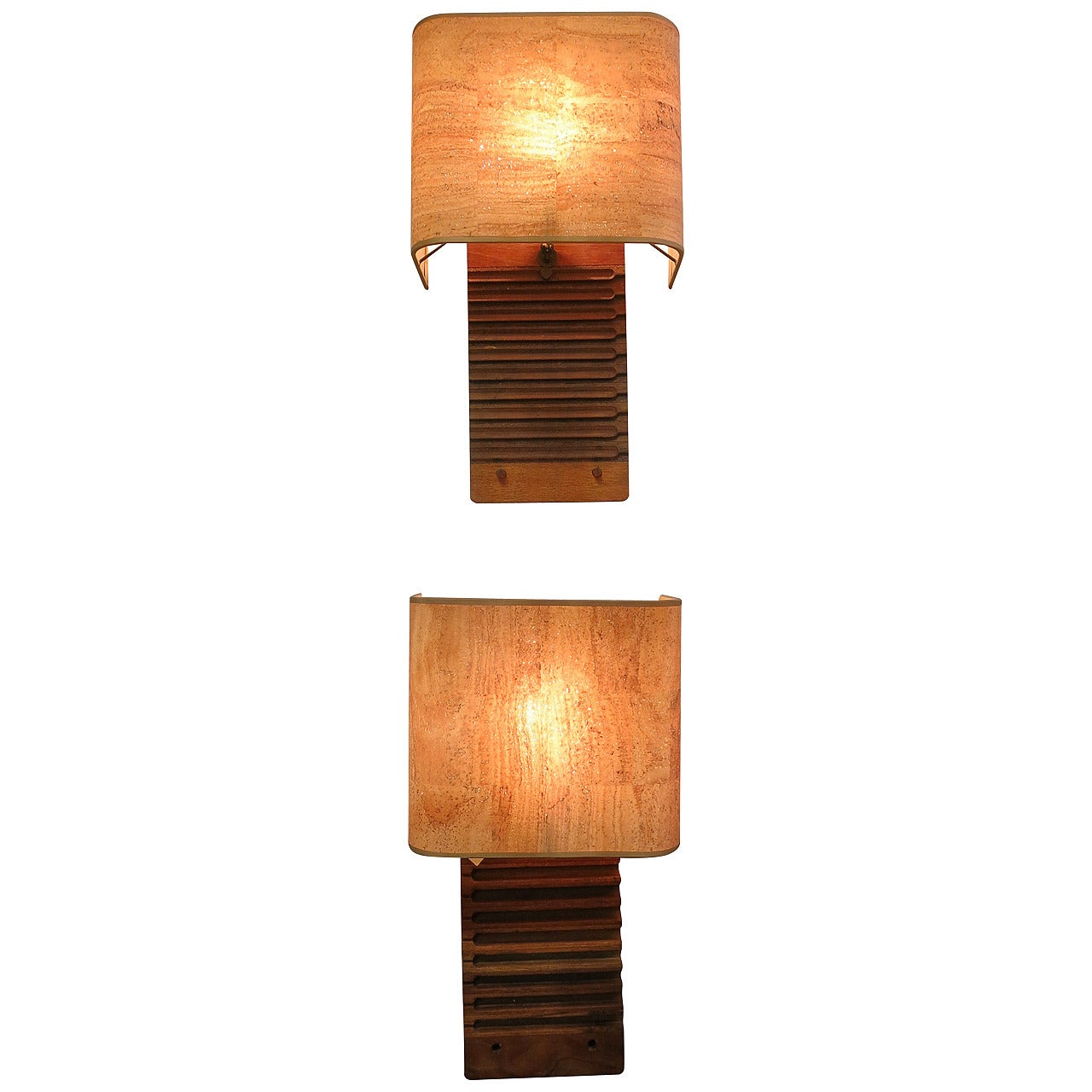Pair of Cigar Mold Sconces