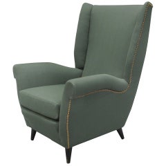 1950's Italian Armchair in the Manner of Gio Ponti
