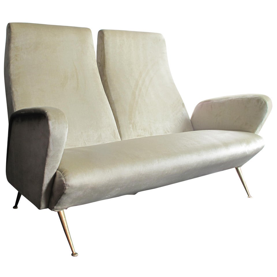 1950's Split Back Settee by Carlo de Carli