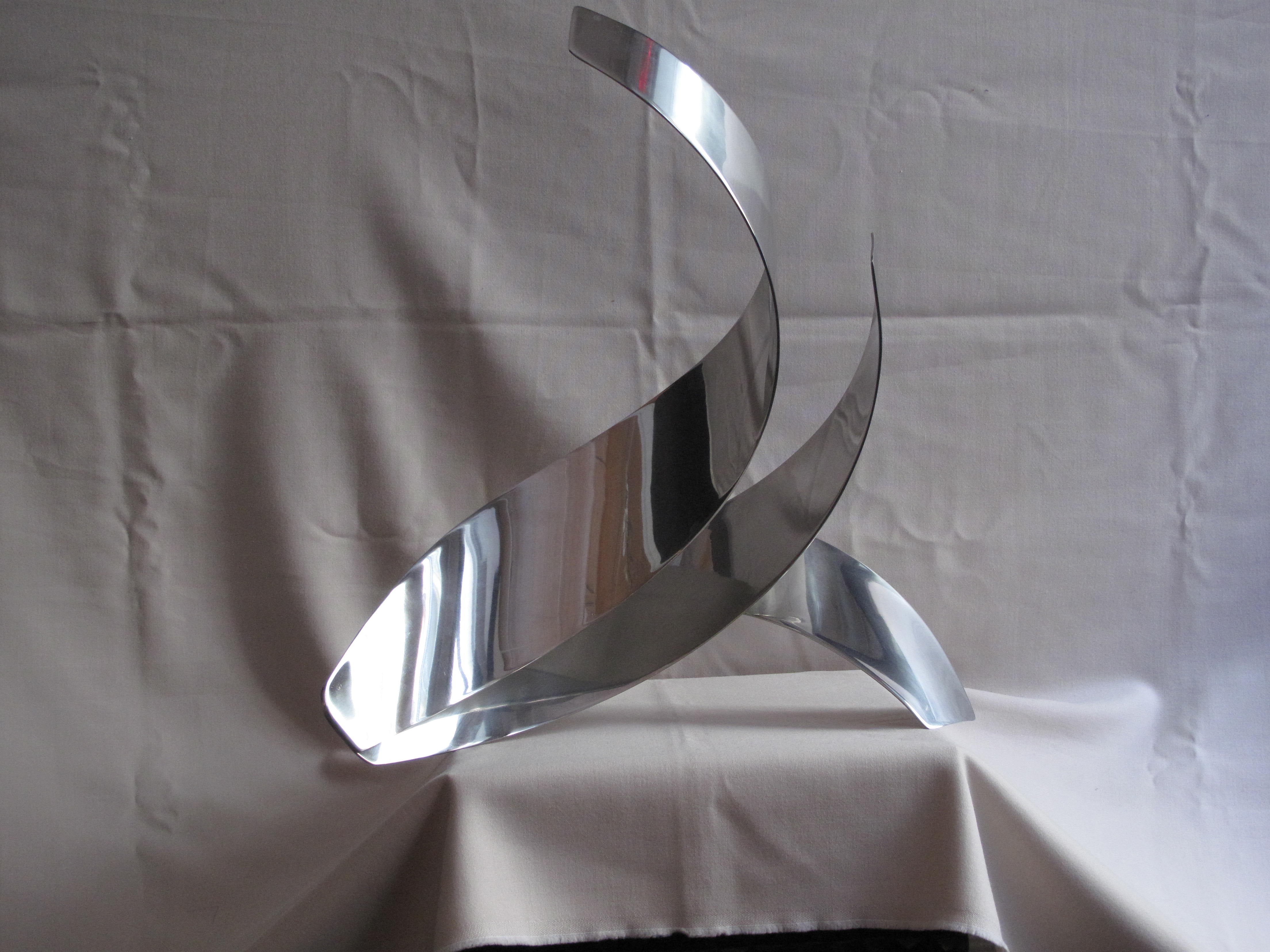 1970s Stainless Steel Sculpture by Jack Arnold