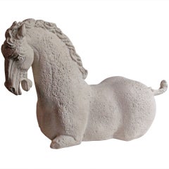 1960's Tang Style Terra Cotta Horse Sculpture