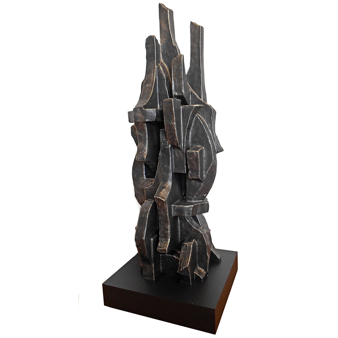 "Cities in Dust II" Totem Sculpture by Dan Schneiger