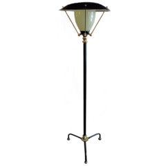 Black and Brass Lantern Floor Lamp 1