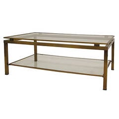 Guy Lefevre Two-Tier Coffee Table, 1970s