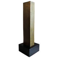 Bronze Geometric Rectangular Column Sculpture